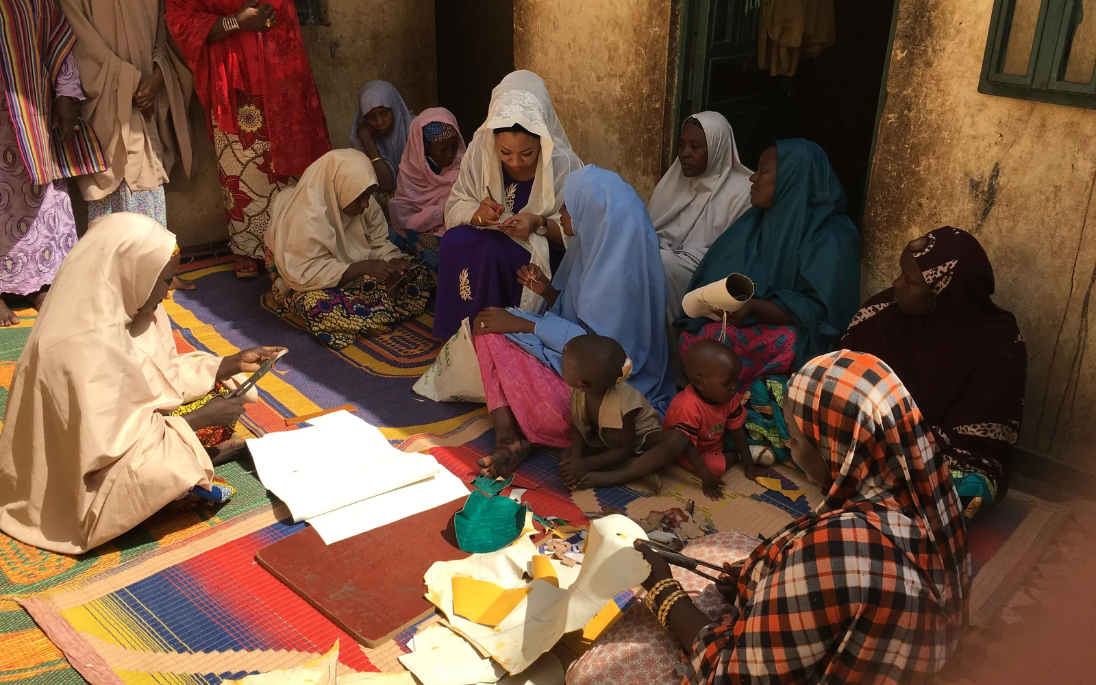 Women artisans in northern Nigeria working together